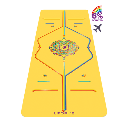Liforme Rainbow Travel Yoga Mat